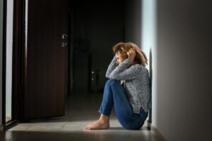 a woman struggles with valium addiction