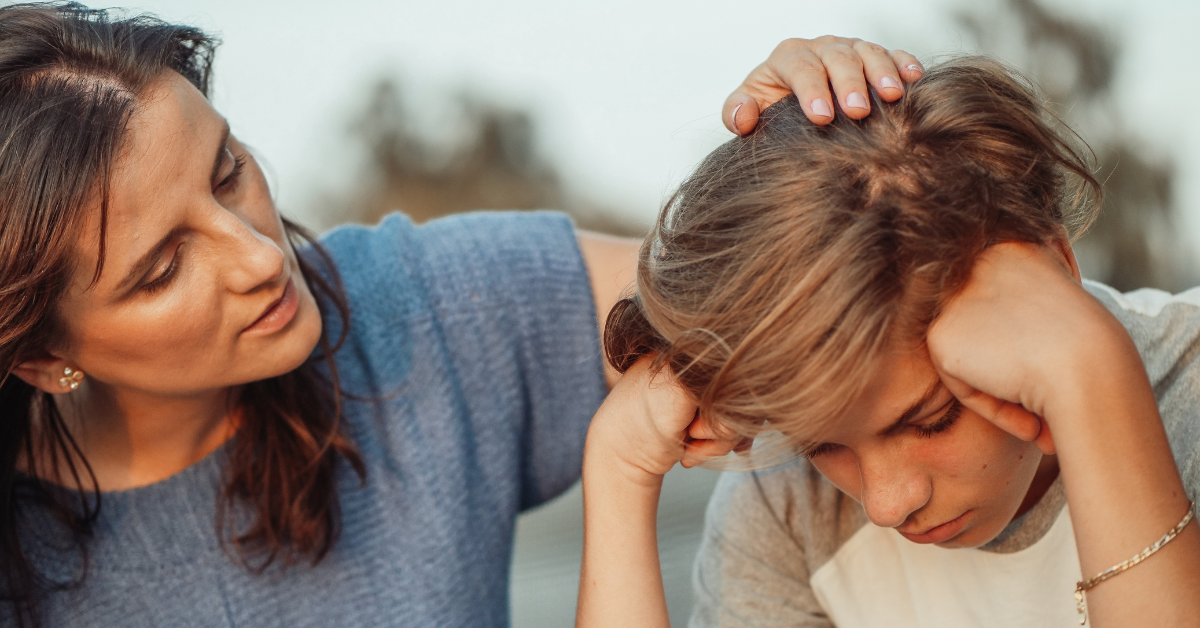 A mother explaining addiction to her son