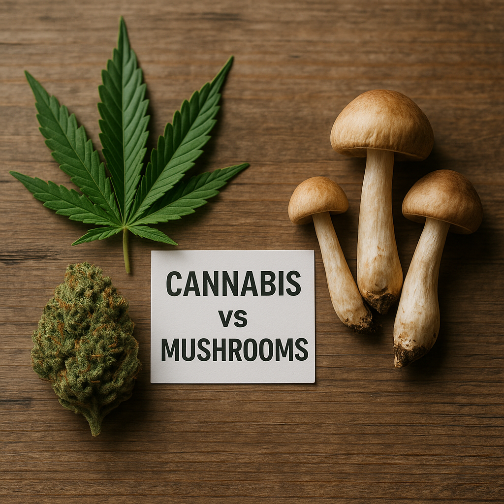 are mushrooms safer than weed