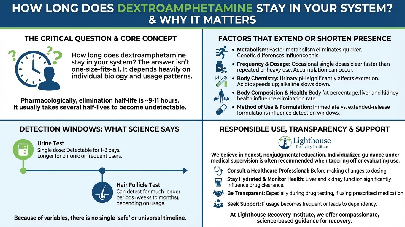 how long does dextroamphetamine stay in your system