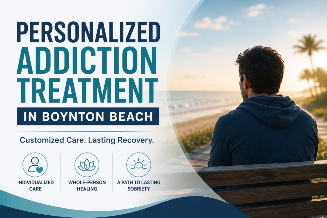 Personalized addiction treatment in Boynton Beach with customized recovery and therapy support.
